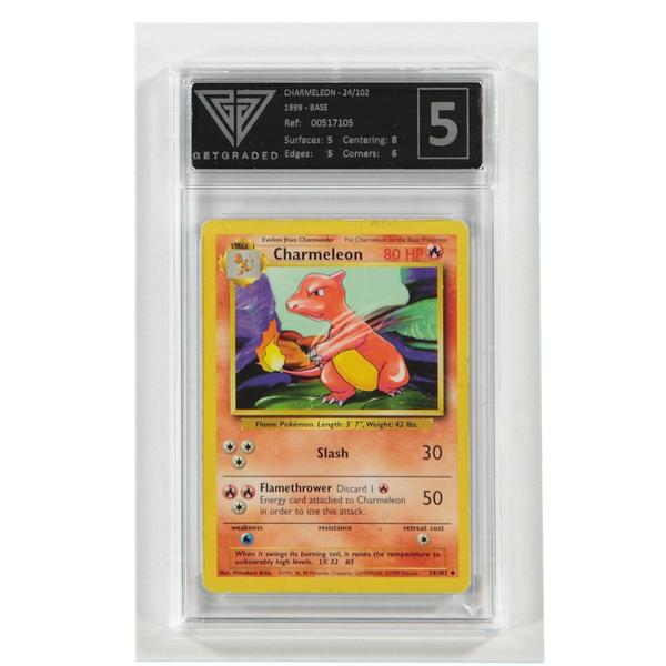 Card - Charmeleon - 024/102 - 1999 - Grade 5 - A