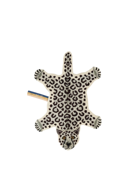 Doing Goods Snowy Leopard Small Wool Rug