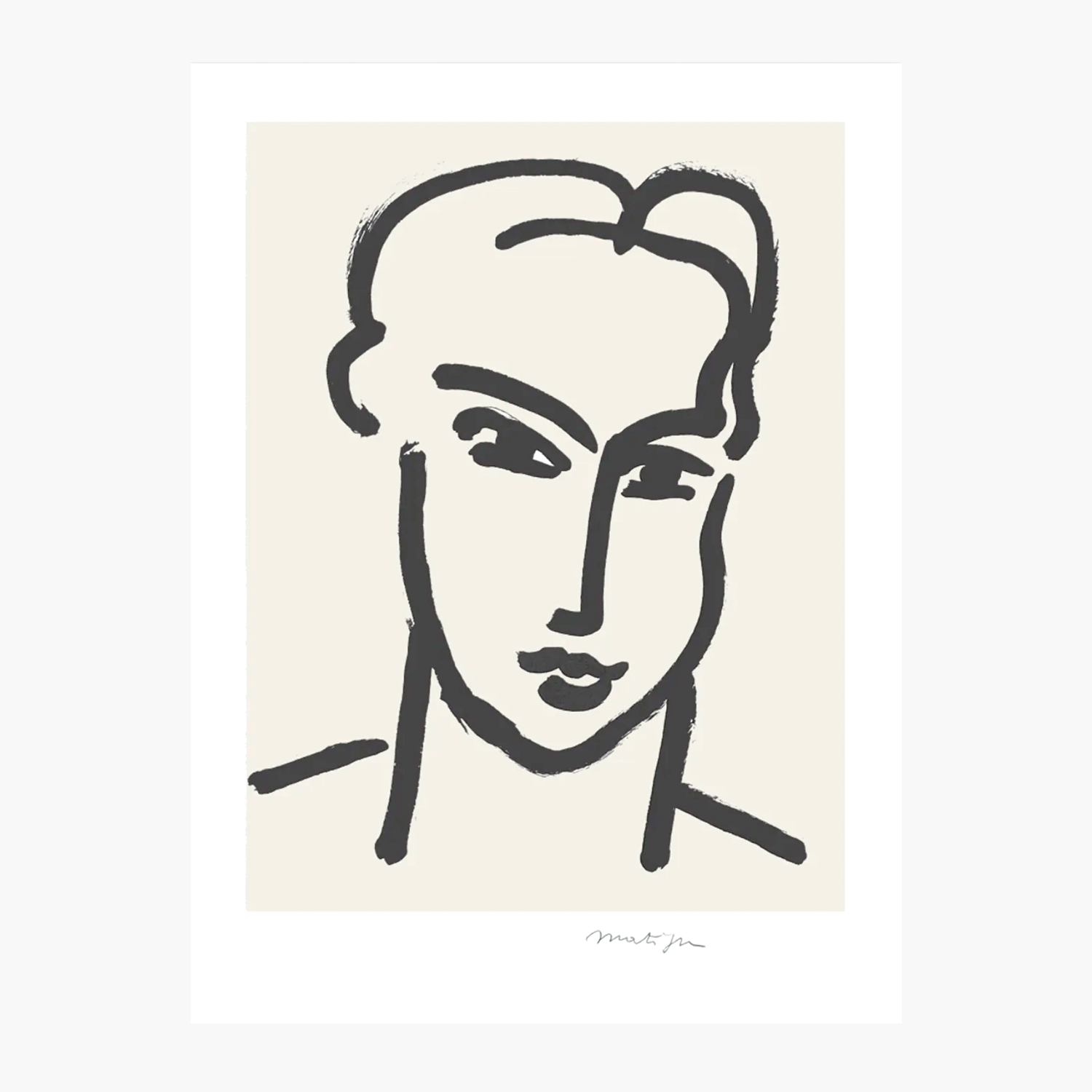 Galerie Maeght Henri Matisse 'Grande Tete De Katia, 1950’ Print