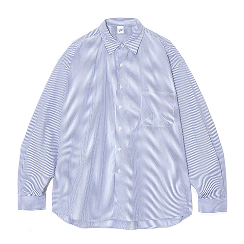 Partimento Oversize Double Stripe Shirts in Blue