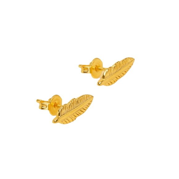 Earrings Puces Plume