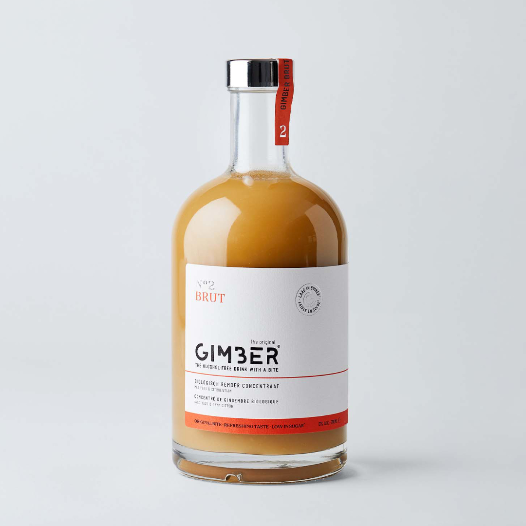 Gimber Alcohol Free Organic Ginger No2 Brut Concentrate Drink 700 ml