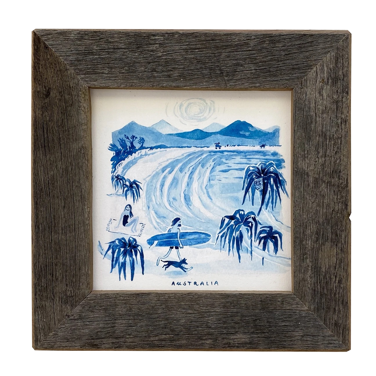 Aloha To Zen | Australian Surfer Print Framed | S Or M