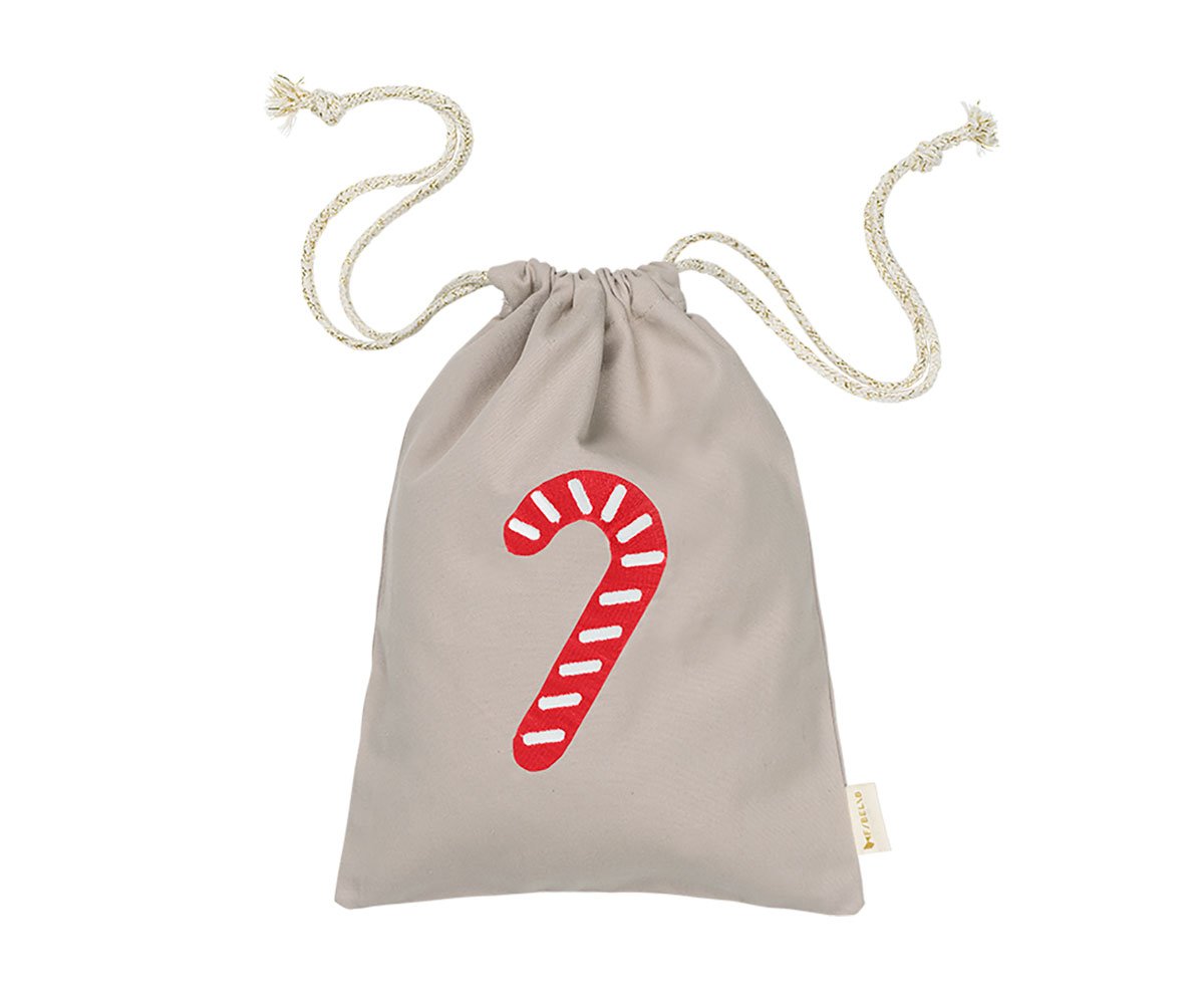 Little candycane christmas bag