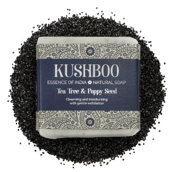 Kushboo Natural Tea Tree & Poppy Seed Soap