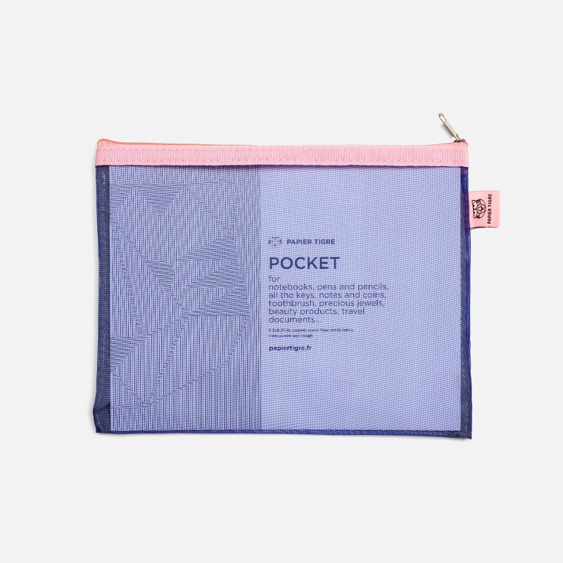 Mesh Pouch M - Indigo