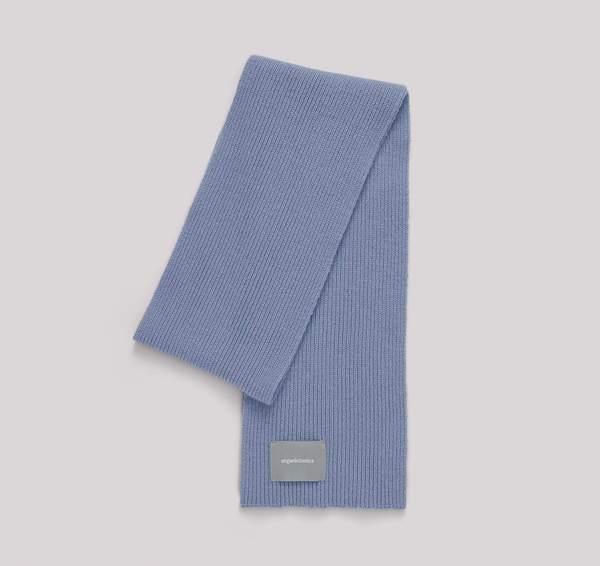 Recycled Wool Scarf Color Light Blue