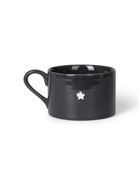 Charcoal & White Star Mug