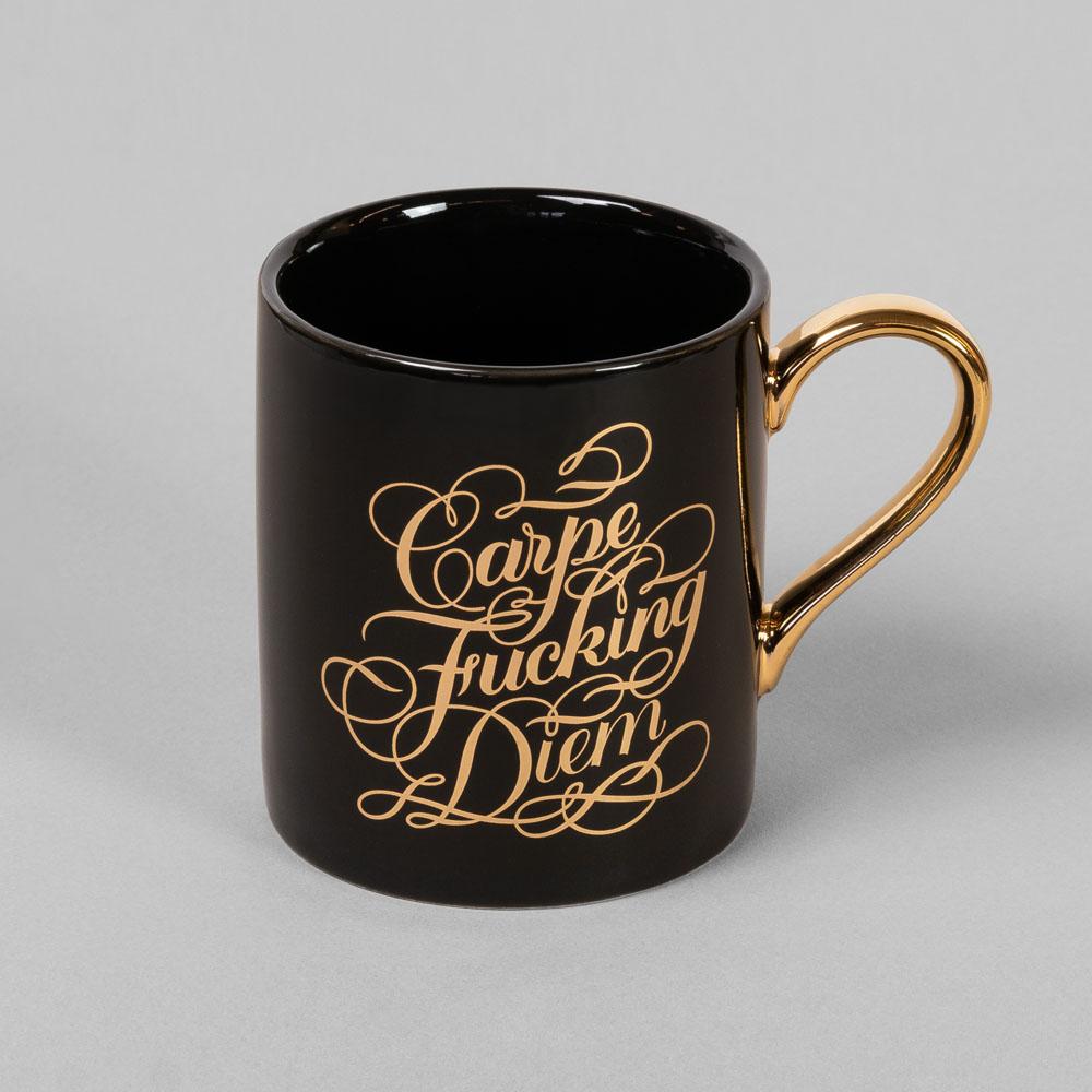Calligraphuck Carpe Fucking Diem Mug