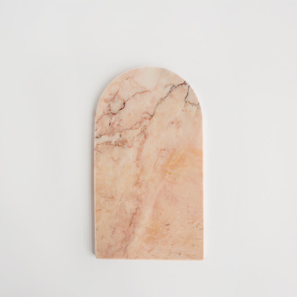 Kiwano Concept Pink Marble Arched Platter