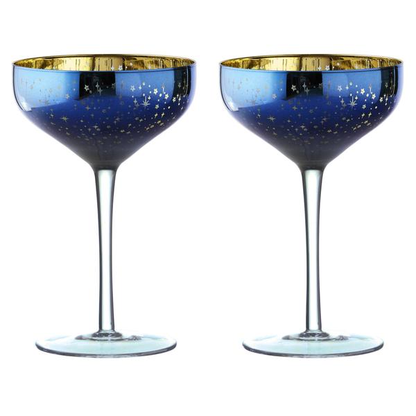 The DRH Collection Artland - Set Of 2 Galaxy Champagne Saucers