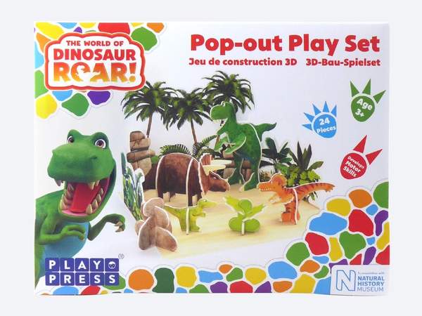 Dinosaur Roar Pop-out Eco-Friendly Playset