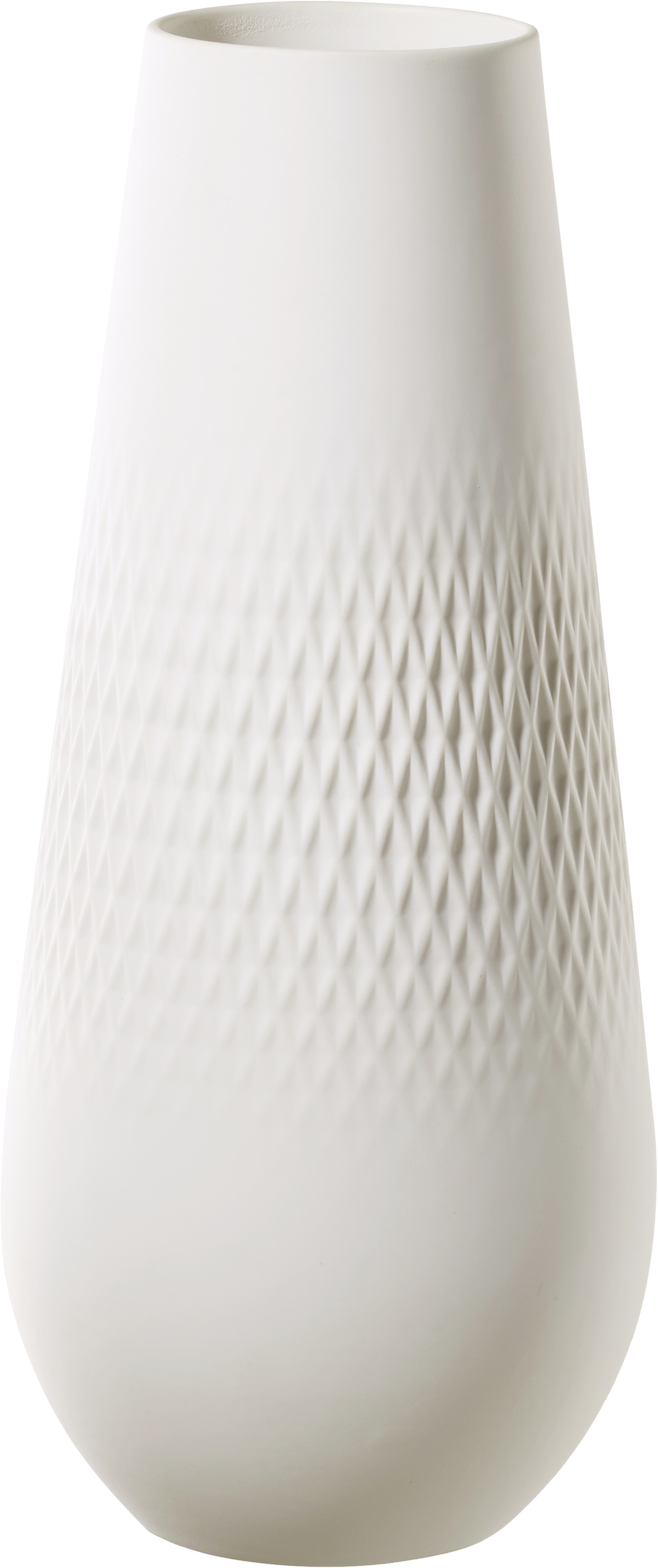 Manufacture Collier Tall White Carre Porcelain Vase