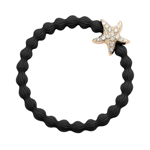 Black Hairband With Diamanté Starfish