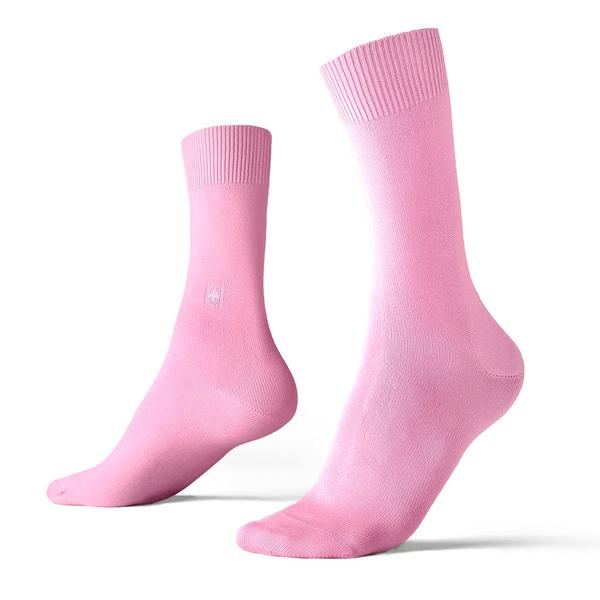 Crew Plain Cotton Socks - Pink Panther