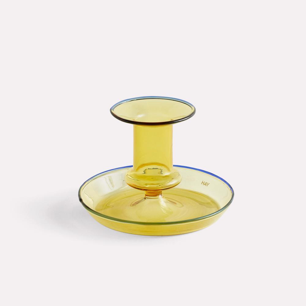 HAY Flare Candle Holder Yellow S