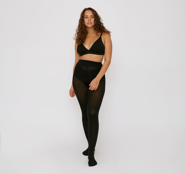 Black 80 Denier High Waist Tights