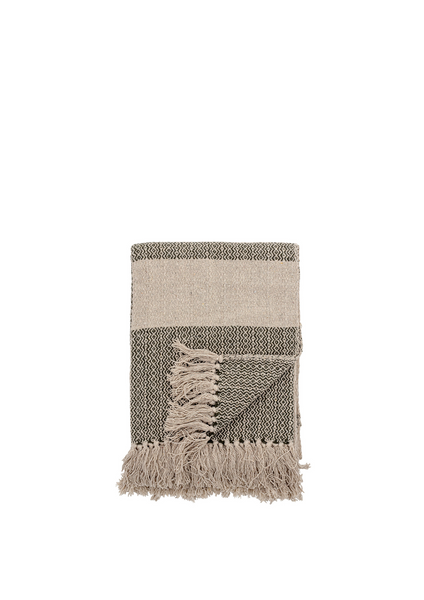 Bloomingville Fidan Green Recycled Cotton Throw