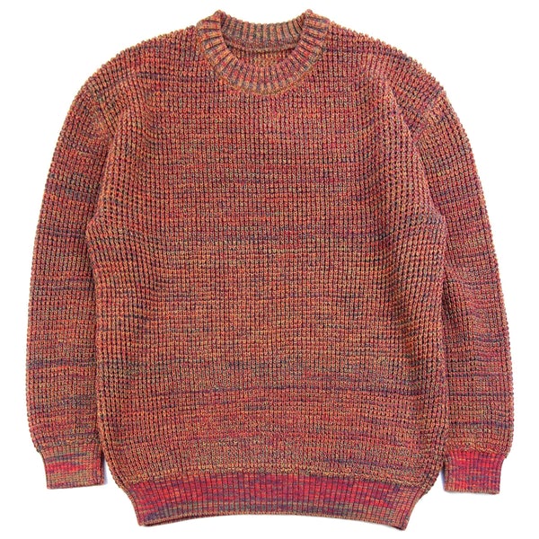 Mix Crew Neck Sweater Red