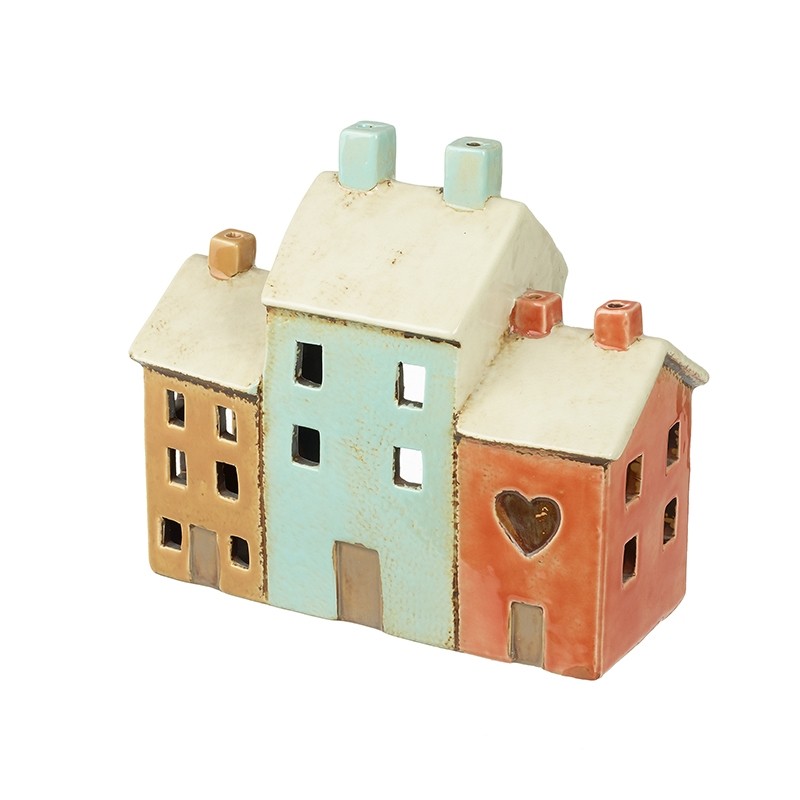 Hyde And Seek Ceramic House Candle Holder