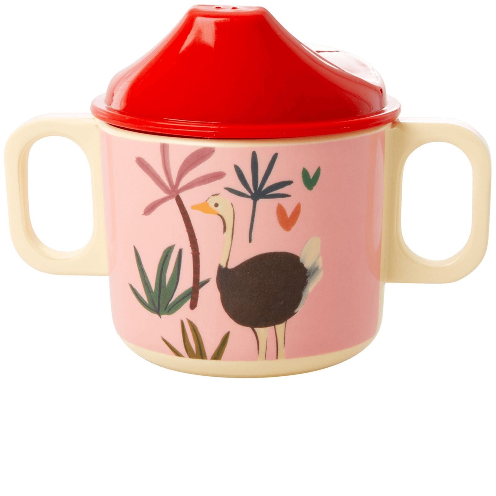 Cup 2 handles with spout - pink jungle