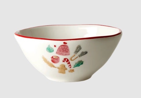 Bowls in ceramics - picture xmas