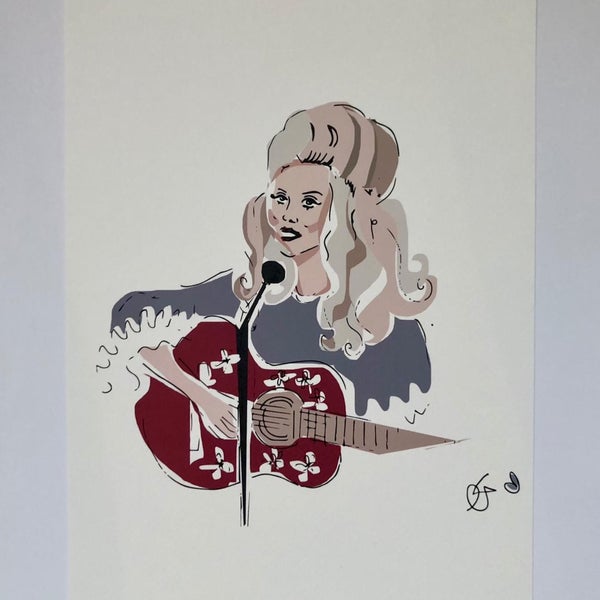 GEORGINA TRESTLER Dolly Parton Print