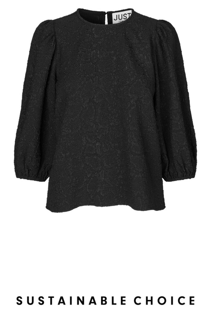 Just Female Black Gallery Blouse 