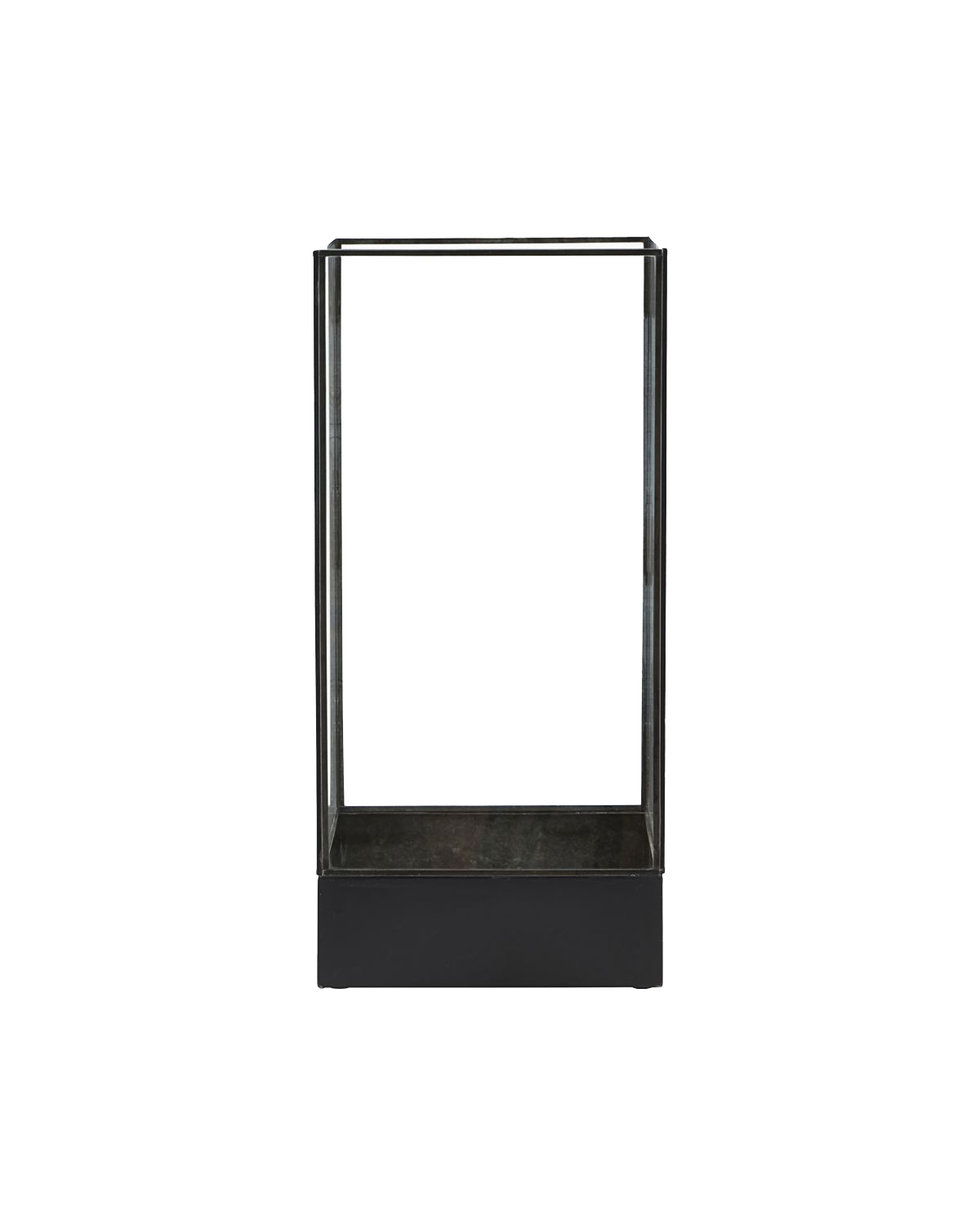 House Doctor Glass and Black Iron Display Cabinet