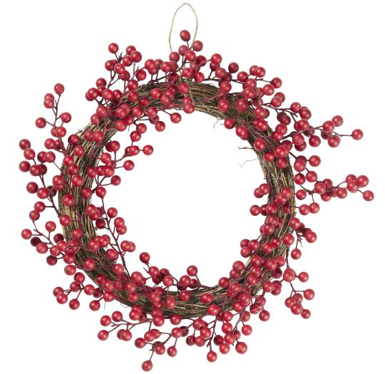 Ib Laursen Artificial Wreath with Red Berries