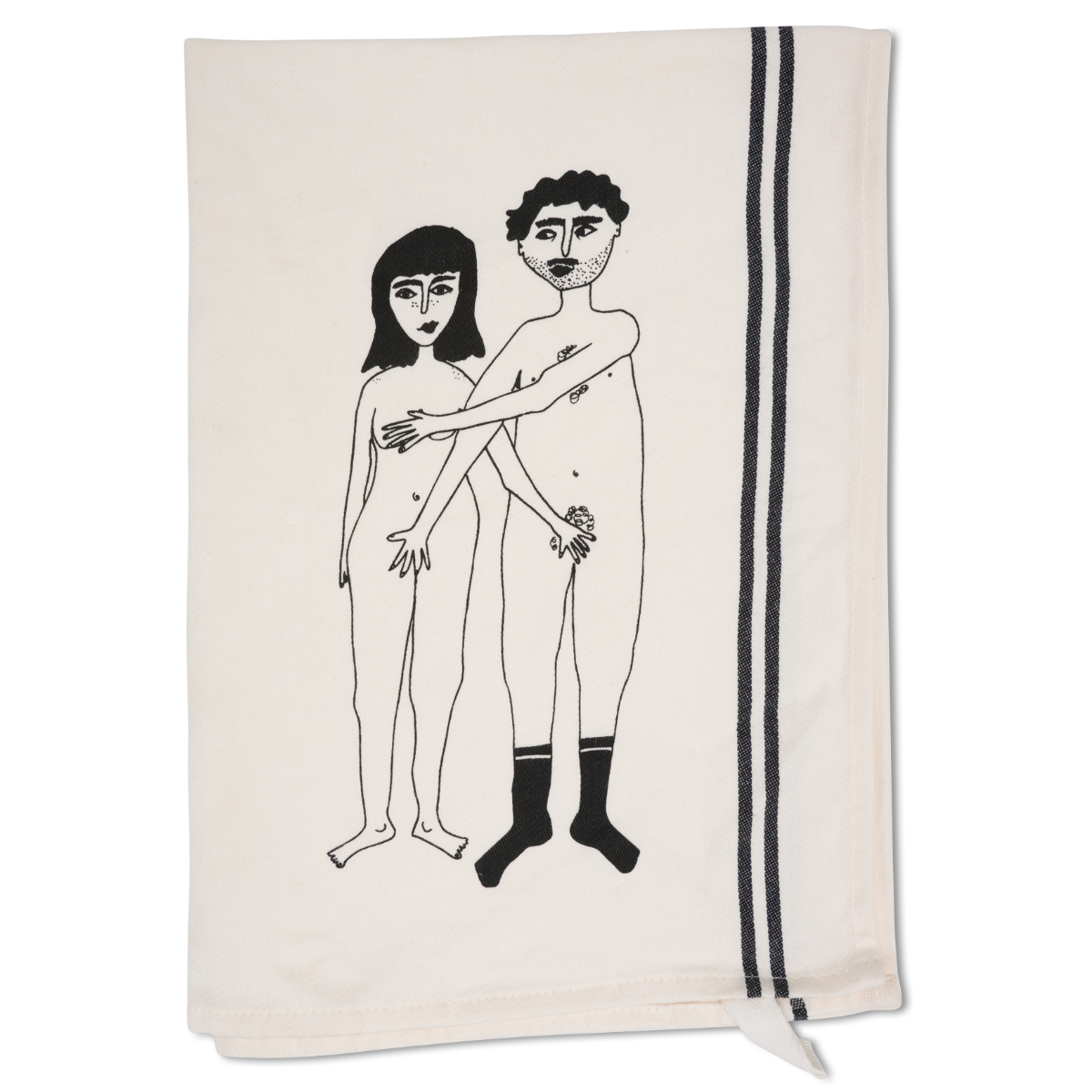 Helen B Tea Towel Naked Couple