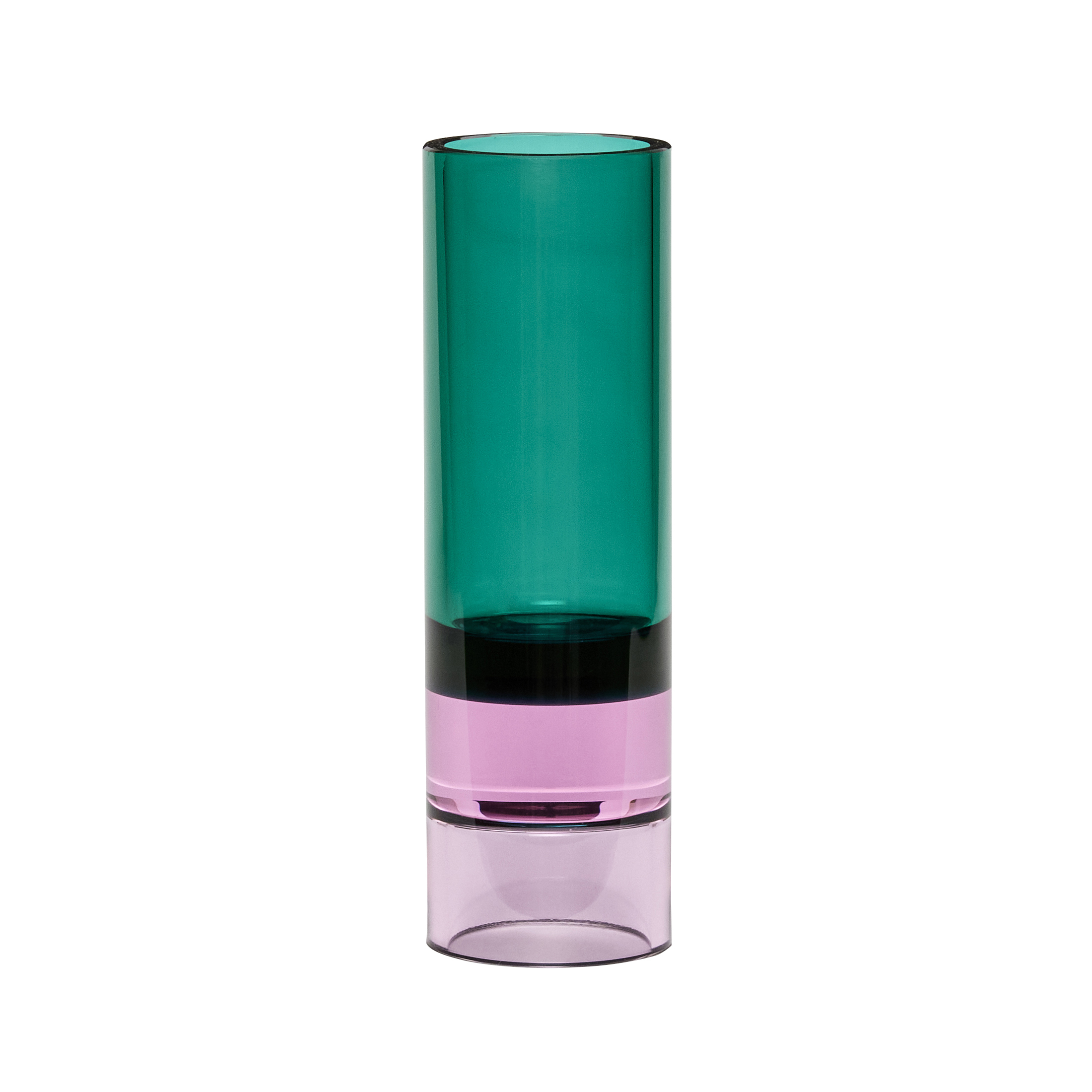 hubsch-astro-crystal-vase-green-pink