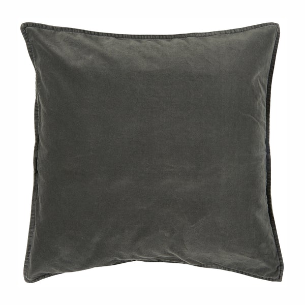 50 X 50cm Thunder Grey Cotton Velvet Cushion Cover