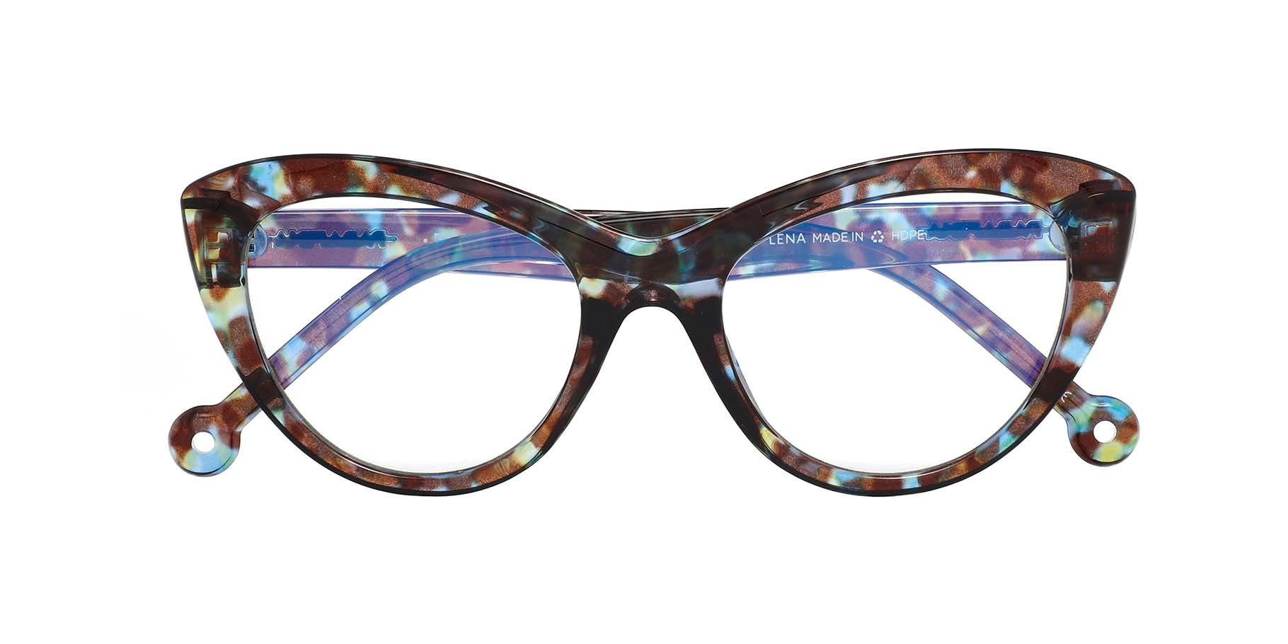 Parafina Eco Friendly  Unisex Reading Glasses - Lena Tortoise Blue