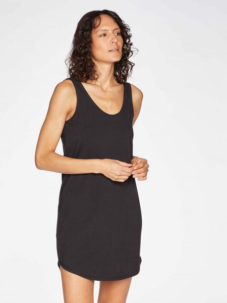 Thought Leah Gots Organic Cotton Essential Slip Dress - Black