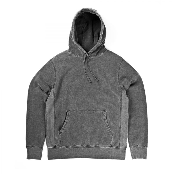 Heavyweight L/S Unisex Hood In Distressed Charcoal