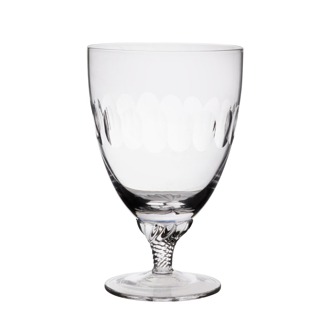 The Vintage List Bistro Wine Glass with Etched 'Lens' Design - Box of 6