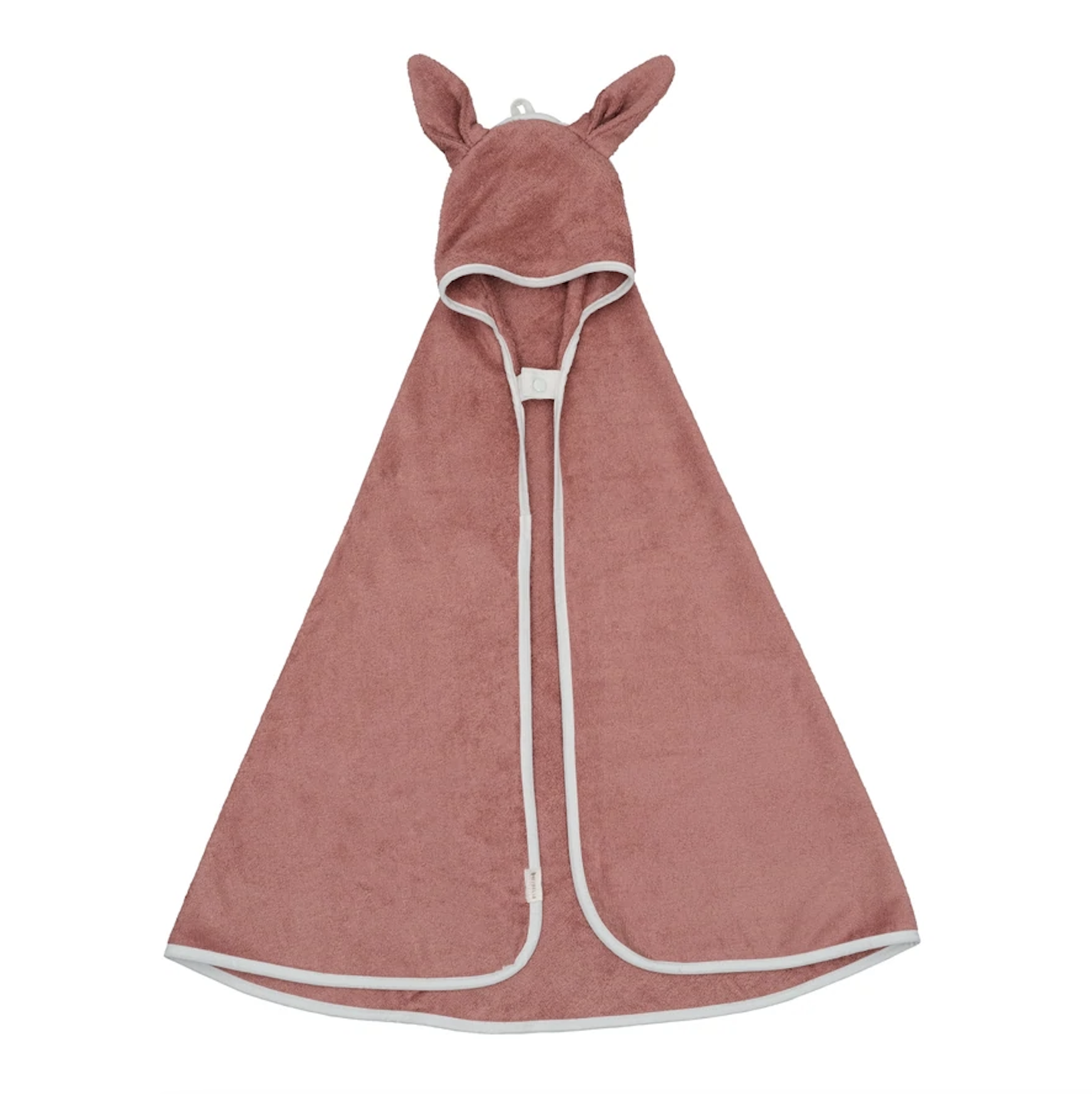 FABELAB Bunny Hooded Baby Towel in Clay (0-3 years)