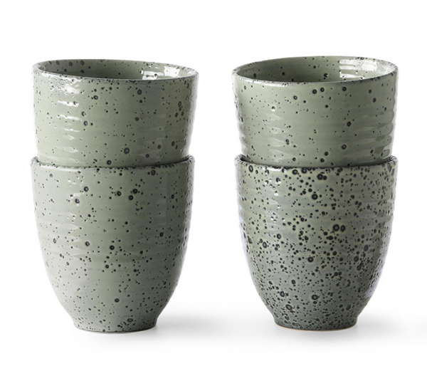 HK Living Gradient Ceramics Mug Green Set Of 4