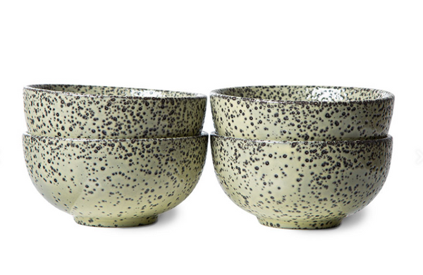 HK Living Gradient Ceramics Bowl Green Set Of 4
