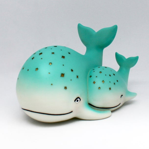 House of disaster Parent & Baby Whale Lamp