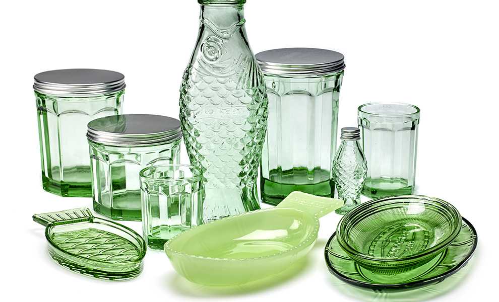 Paola Navone Green Glass Tall Jar – MARCH