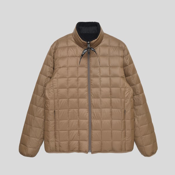 Down X Boar Reversible Jacket - Light Brown/Black