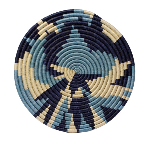 Woven Table Placemat Blue Camo Leaf