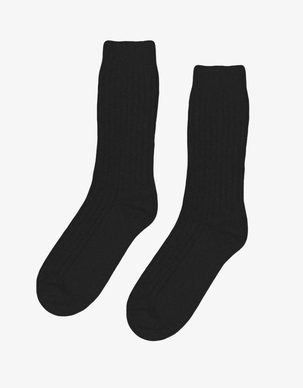 Colorful Standard CS6003 Merino Wool Blend Socks - Deep Black