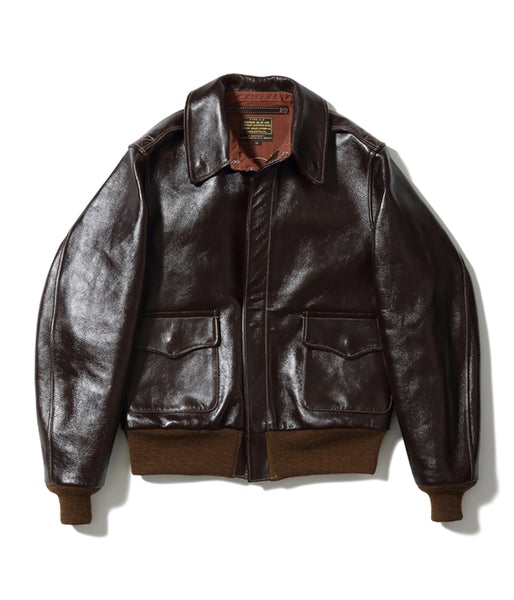 Buzz Rickson's A-2 Leather Rough Wear Jacket - Brown