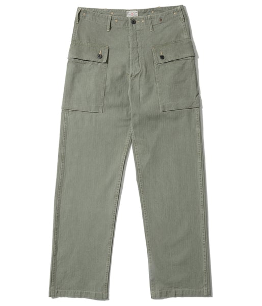 Usmc Herringbone Pants - Olive Green