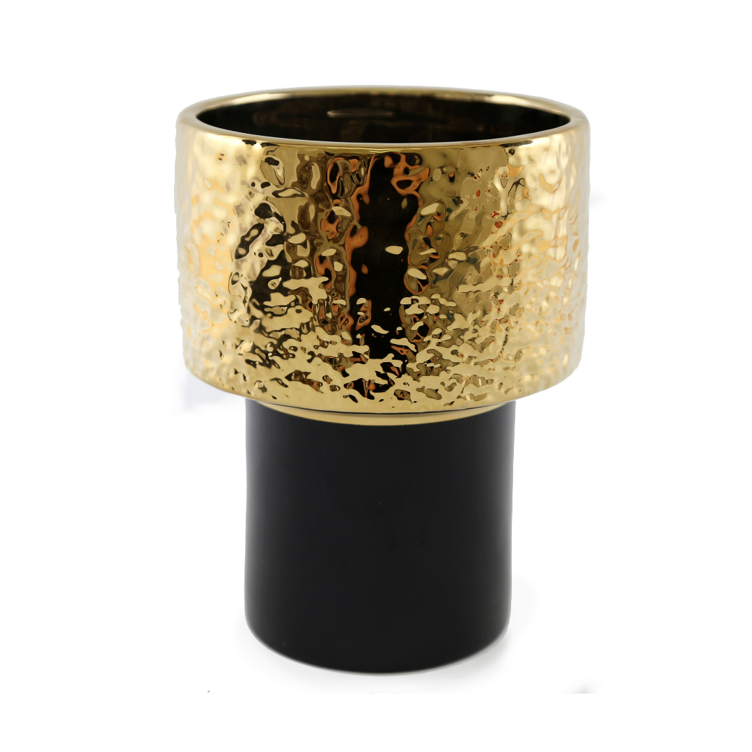 Temerity Jones Boho Black & Gold Vase