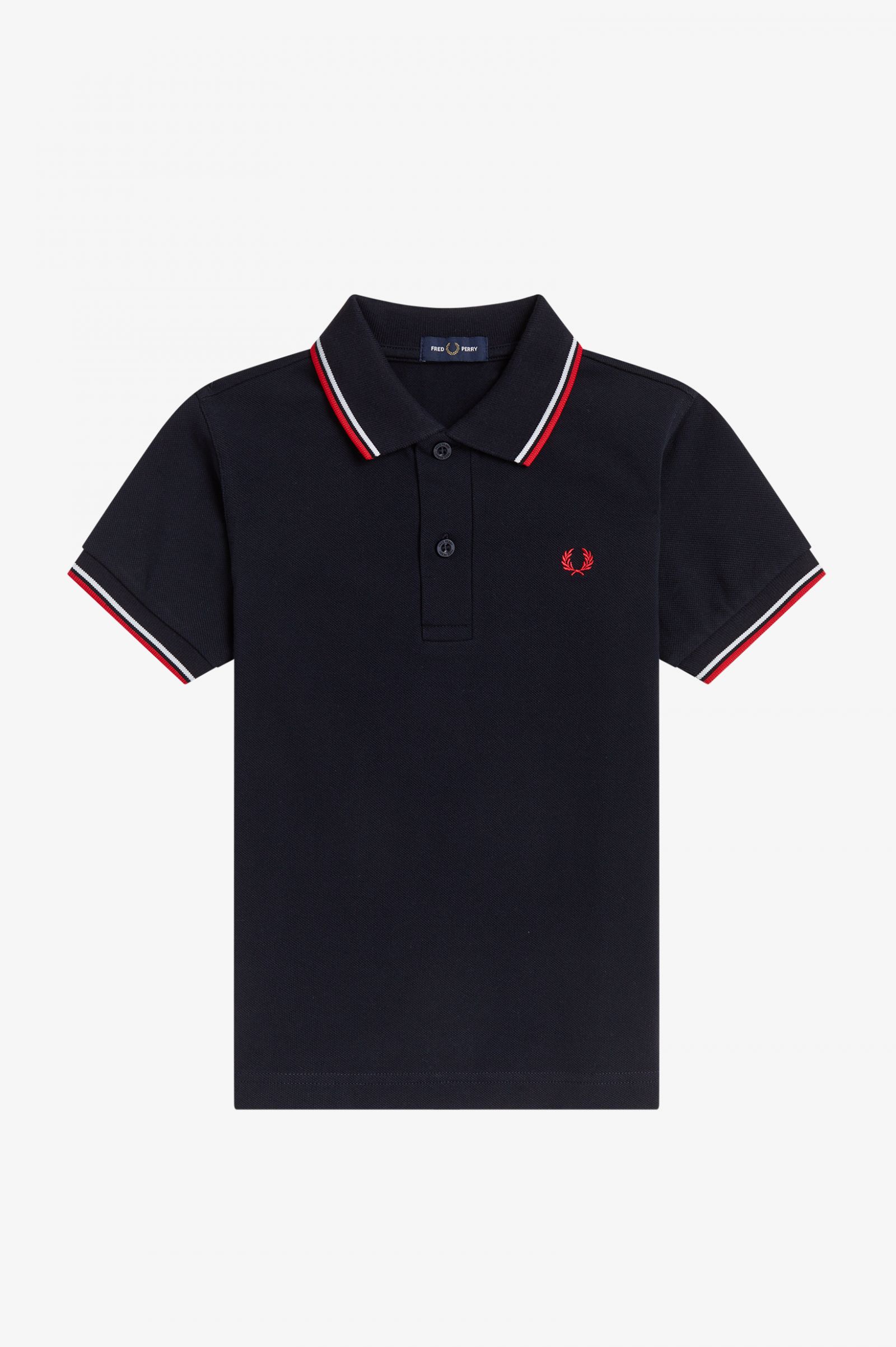 Kids Twin Tipped Polo - Navy / White