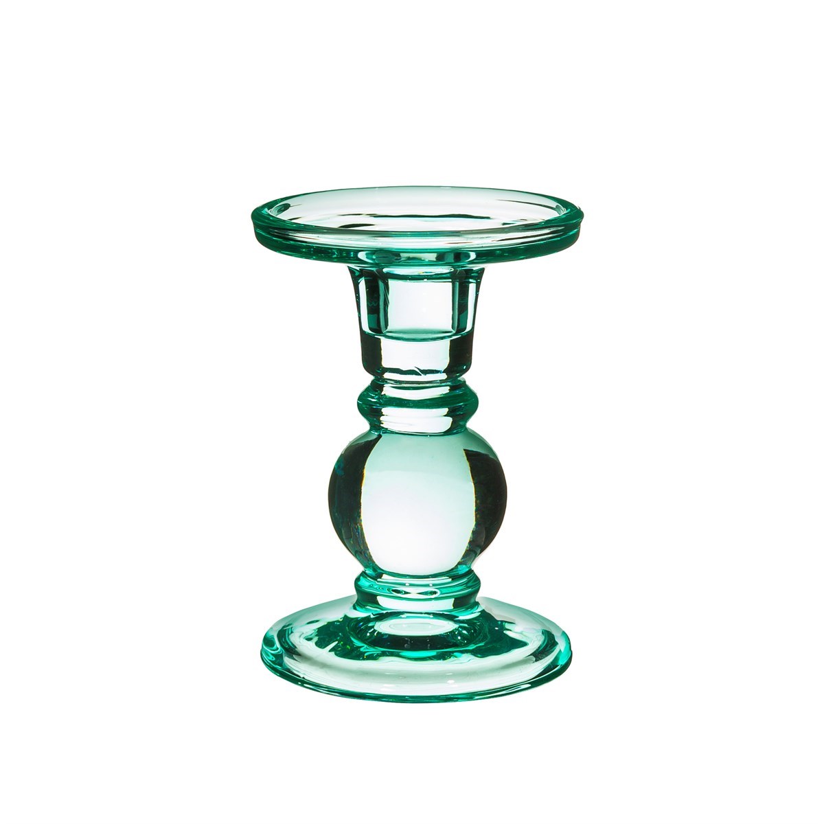 Estelle Turquoise Glass Candle Holder